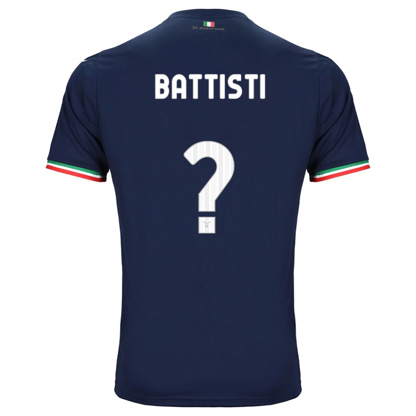 Enfant Maillot Valerio Battisti #0 Marin Tenues Extérieur 2023/24 T-Shirt Suisse