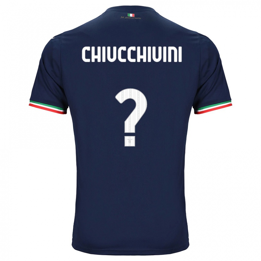Enfant Maillot Lorenzo Chiucchiuini #0 Marin Tenues Extérieur 2023/24 T-Shirt Suisse