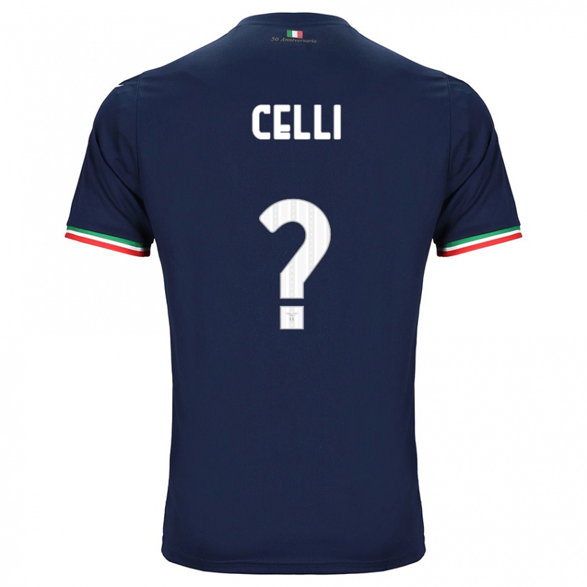 Enfant Maillot Gabriele Celli #0 Marin Tenues Extérieur 2023/24 T-Shirt Suisse