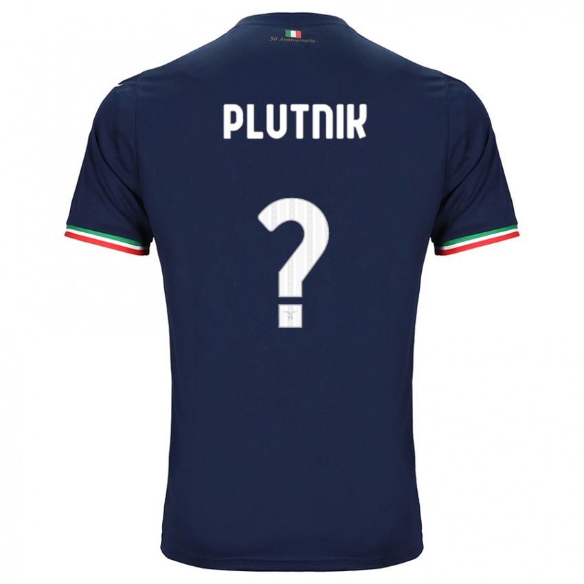 Enfant Maillot Artem Plutnik #0 Marin Tenues Extérieur 2023/24 T-Shirt Suisse