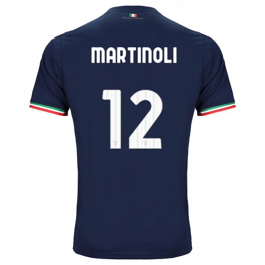 Kinder Elettra Martinoli #12 Marine Auswärtstrikot Trikot 2023/24 T-Shirt Schweiz