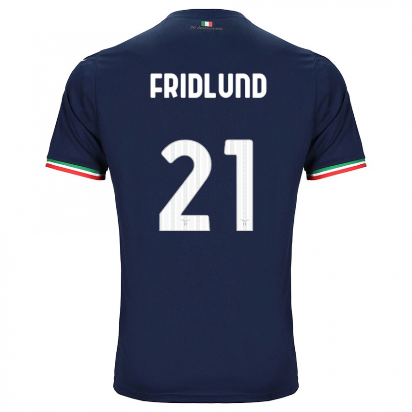 Kinder Johanne Fridlund #21 Marine Auswärtstrikot Trikot 2023/24 T-Shirt Schweiz