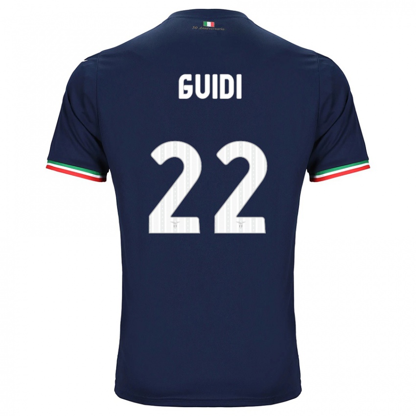 Enfant Maillot Emma Guidi #22 Marin Tenues Extérieur 2023/24 T-Shirt Suisse