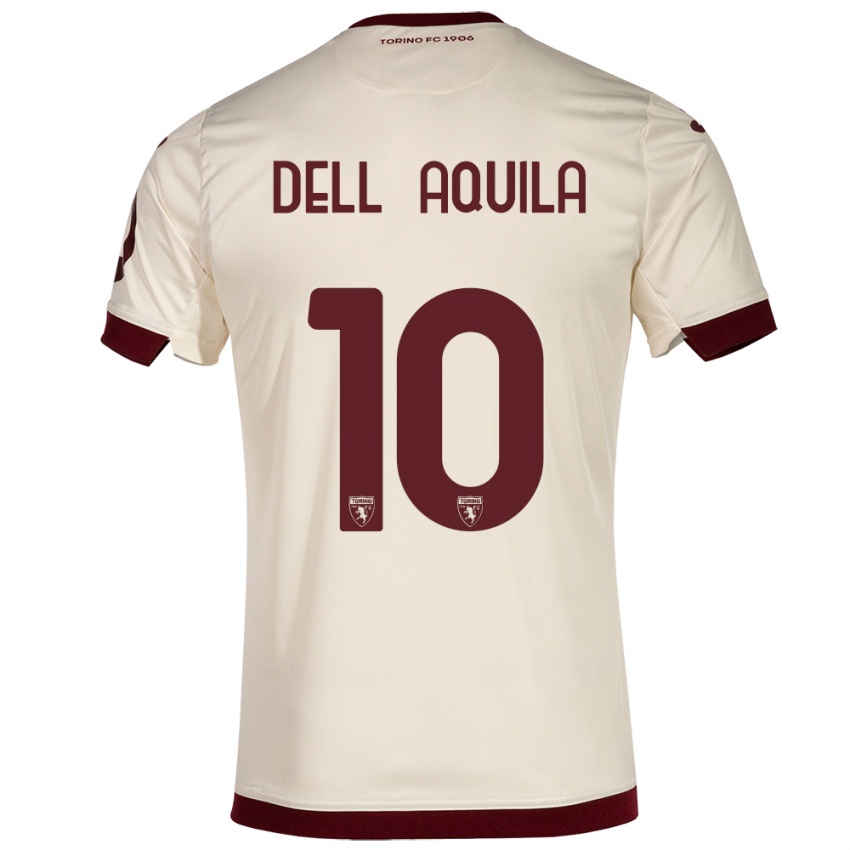 Kinder Francesco Dell'aquila #10 Sekt Auswärtstrikot Trikot 2023/24 T-Shirt Schweiz