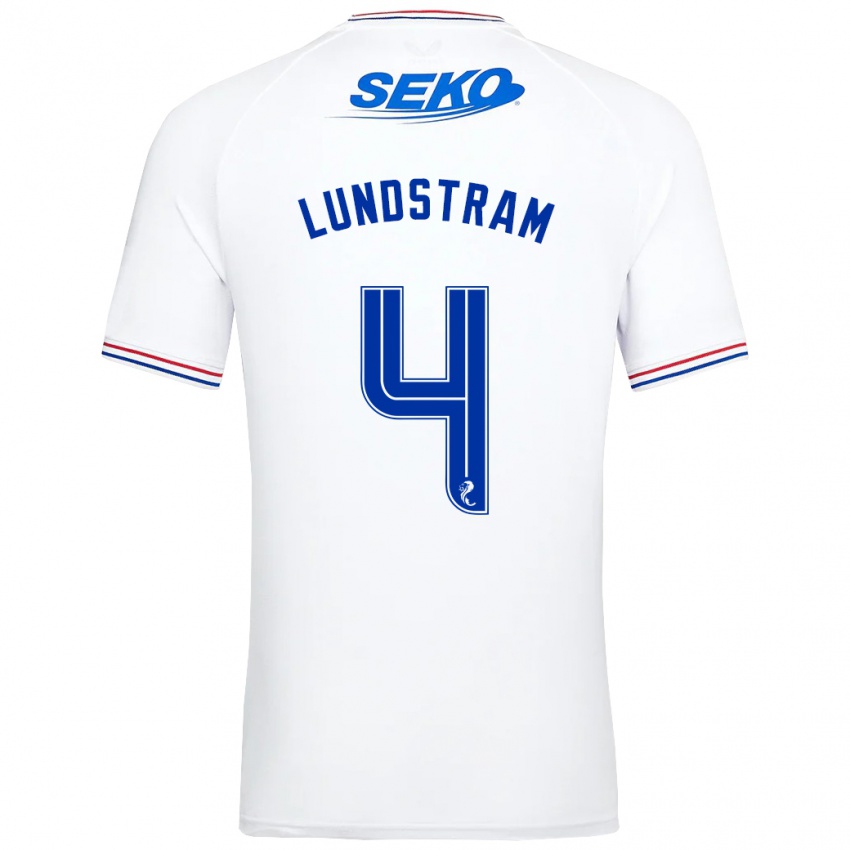 Kinder John Lundstram #4 Weiß Auswärtstrikot Trikot 2023/24 T-Shirt Schweiz