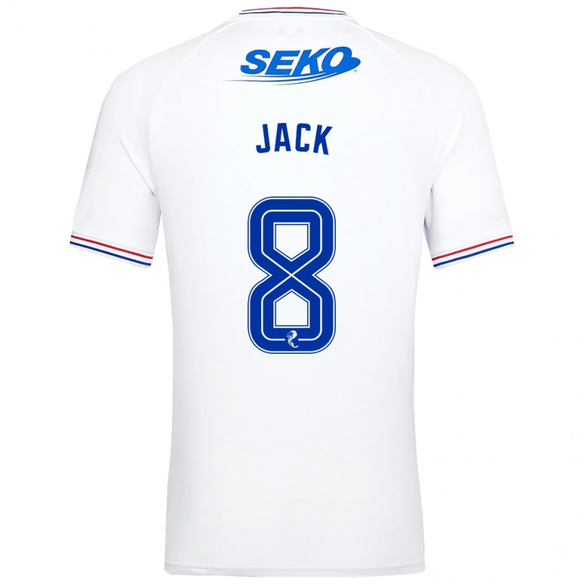 Enfant Maillot Ryan Jack #8 Blanc Tenues Extérieur 2023/24 T-Shirt Suisse