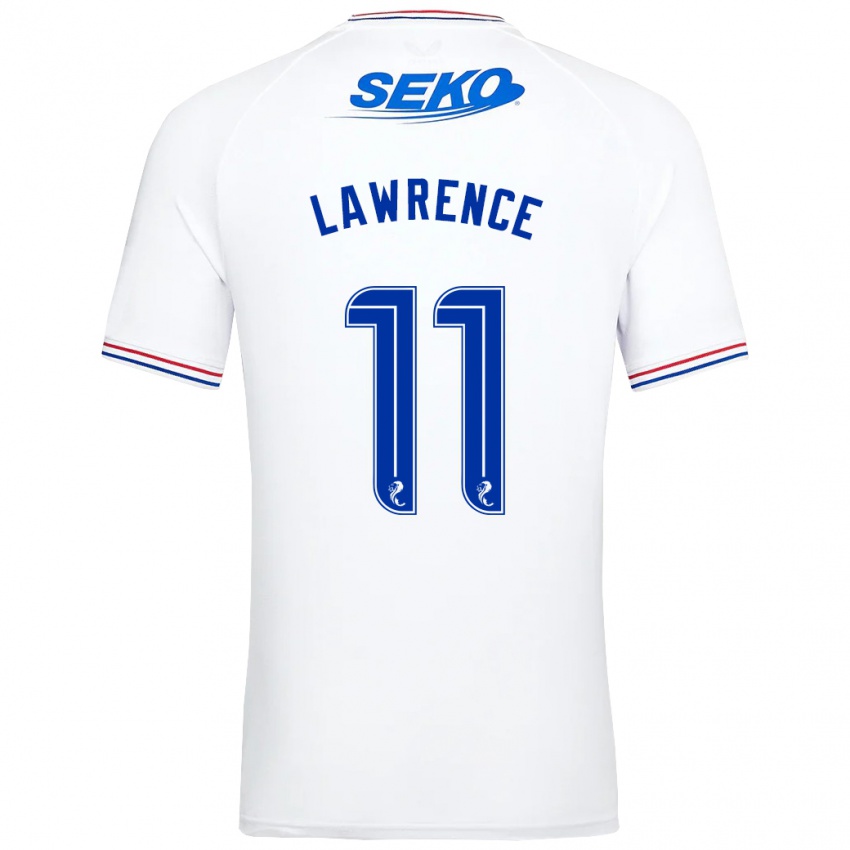 Enfant Maillot Tom Lawrence #11 Blanc Tenues Extérieur 2023/24 T-Shirt Suisse