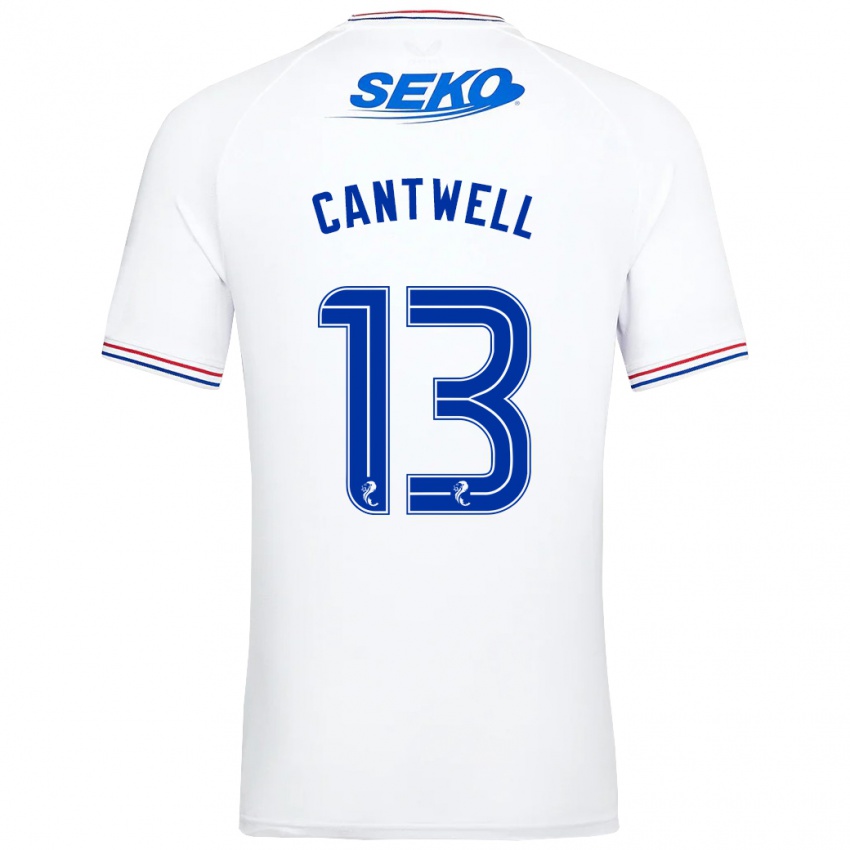 Kinder Todd Cantwell #13 Weiß Auswärtstrikot Trikot 2023/24 T-Shirt Schweiz