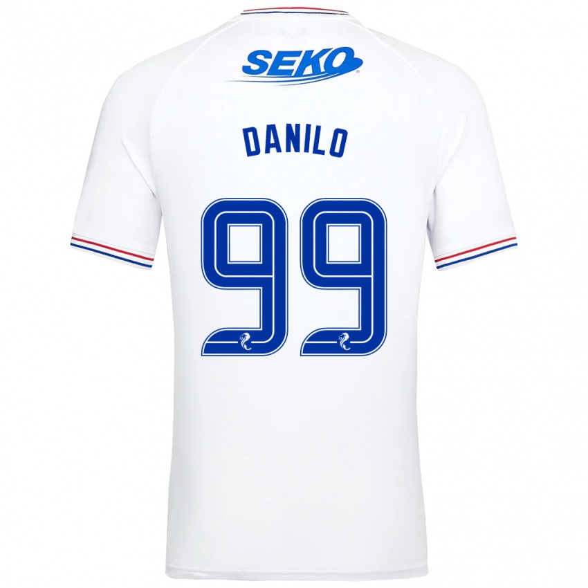 Enfant Maillot Danilo #99 Blanc Tenues Extérieur 2023/24 T-Shirt Suisse