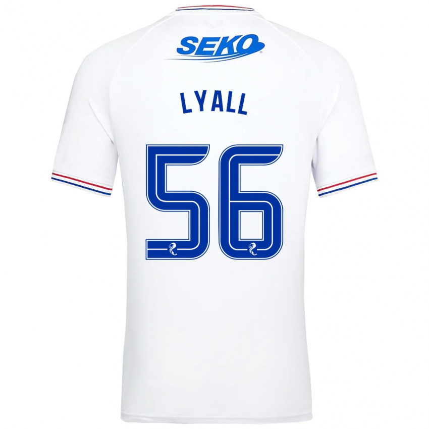 Enfant Maillot Arron Lyall #56 Blanc Tenues Extérieur 2023/24 T-Shirt Suisse