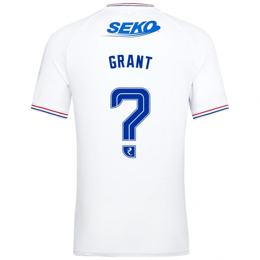 Enfant Maillot Leyton Grant #0 Blanc Tenues Extérieur 2023/24 T-Shirt Suisse