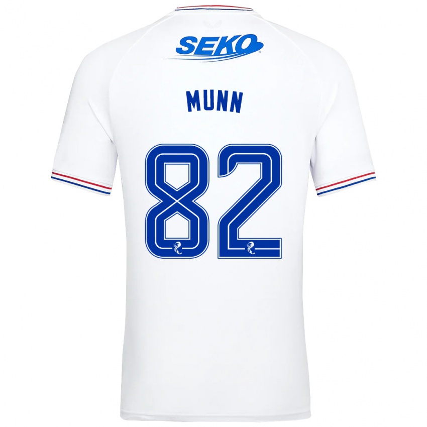Enfant Maillot Mason Munn #82 Blanc Tenues Extérieur 2023/24 T-Shirt Suisse