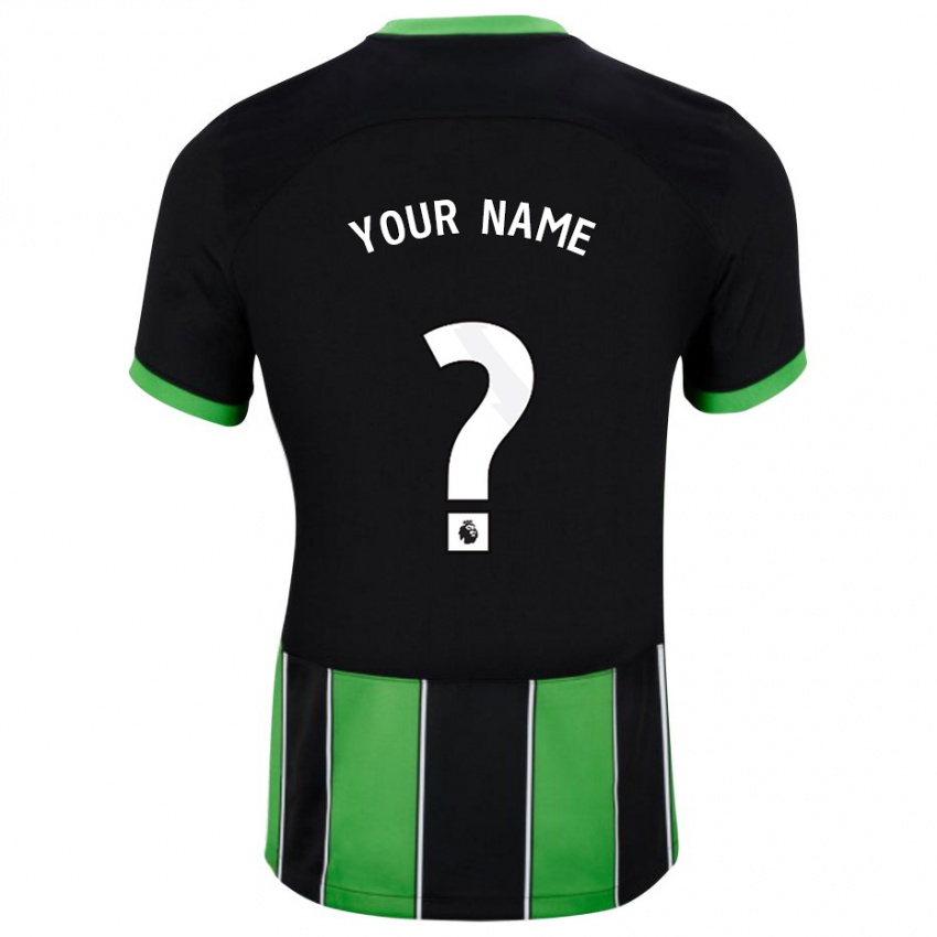 Enfant Maillot Votre Nom #0 Vert Noir Tenues Extérieur 2023/24 T-Shirt Suisse