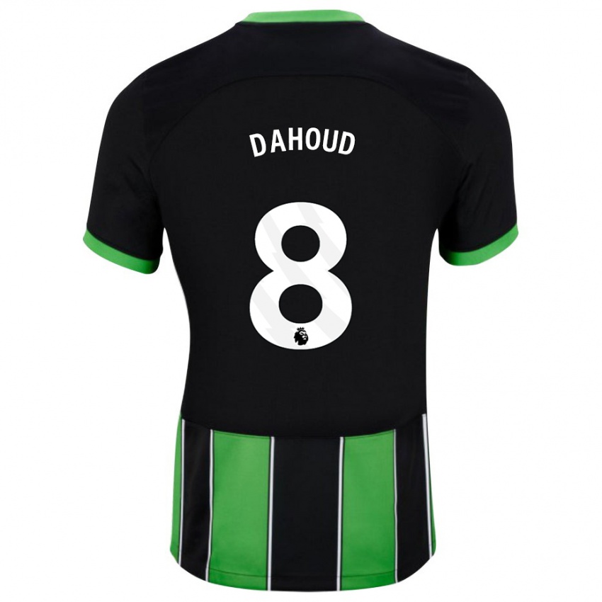 Enfant Maillot Mahmoud Dahoud #8 Vert Noir Tenues Extérieur 2023/24 T-Shirt Suisse