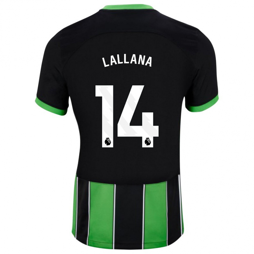 Enfant Maillot Adam Lallana #14 Vert Noir Tenues Extérieur 2023/24 T-Shirt Suisse
