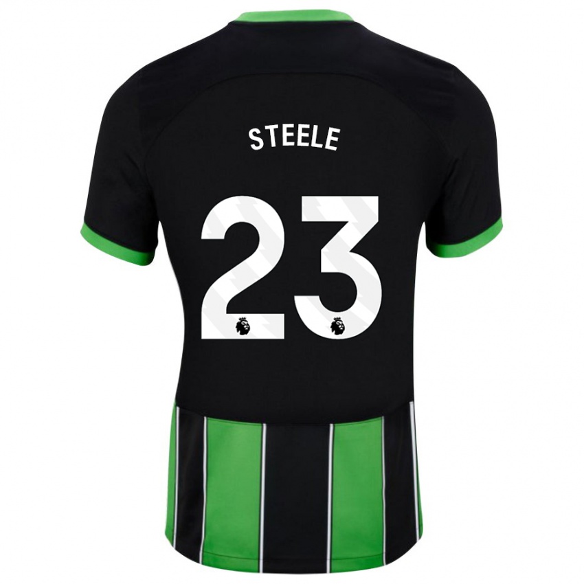 Enfant Maillot Jason Steele #23 Vert Noir Tenues Extérieur 2023/24 T-Shirt Suisse