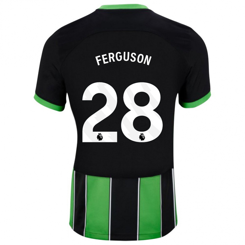 Enfant Maillot Evan Ferguson #28 Vert Noir Tenues Extérieur 2023/24 T-Shirt Suisse
