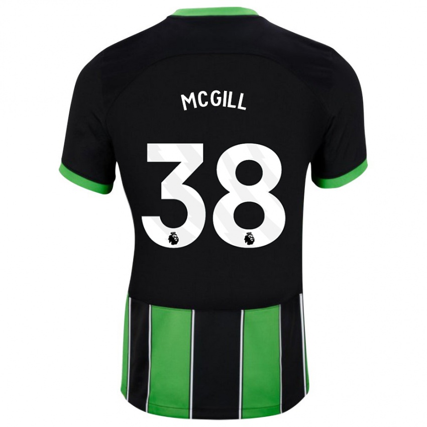 Enfant Maillot Tom Mcgill #38 Vert Noir Tenues Extérieur 2023/24 T-Shirt Suisse