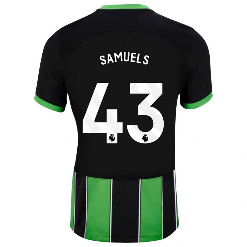 Kinder Imari Samuels #43 Schwarz Grün Auswärtstrikot Trikot 2023/24 T-Shirt Schweiz
