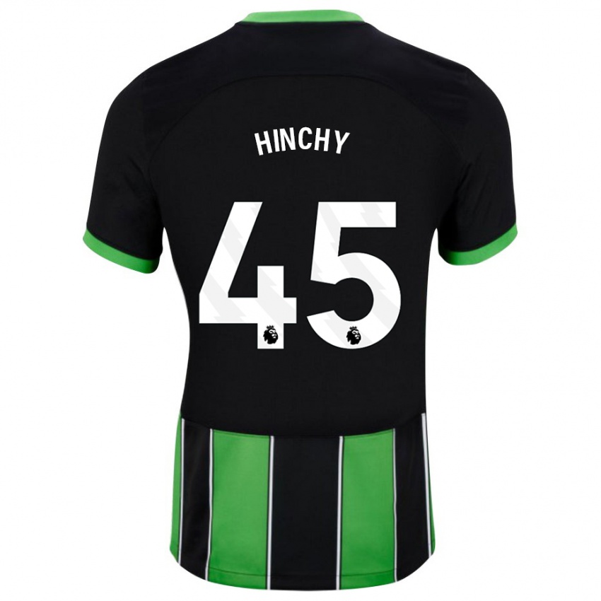 Enfant Maillot Jack Hinchy #45 Vert Noir Tenues Extérieur 2023/24 T-Shirt Suisse