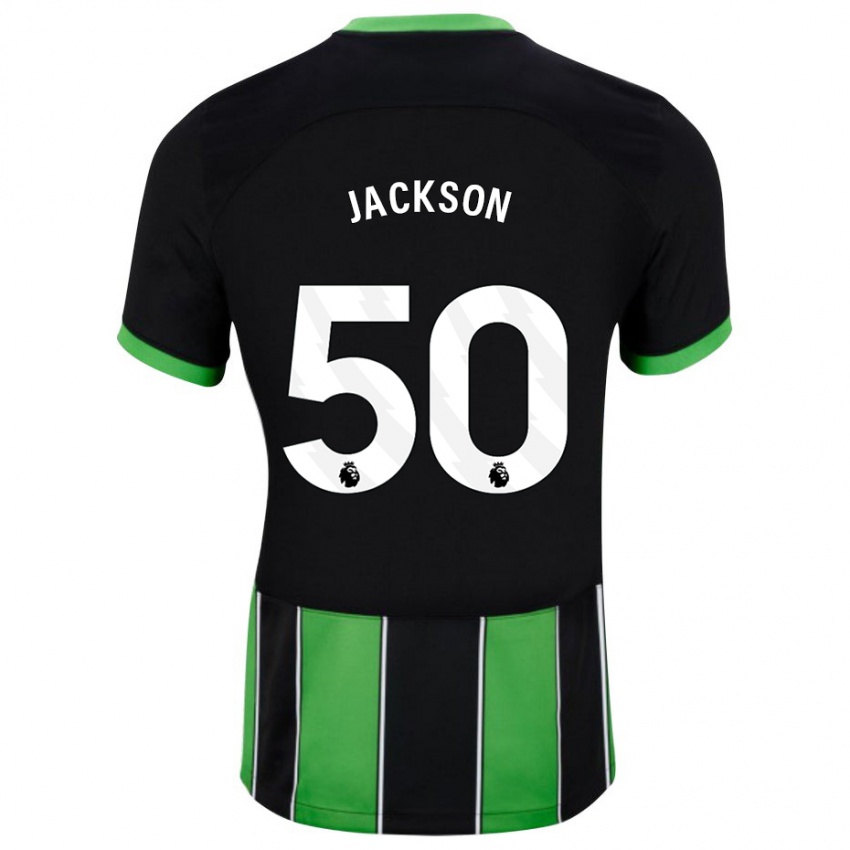 Enfant Maillot Ben Jackson #50 Vert Noir Tenues Extérieur 2023/24 T-Shirt Suisse
