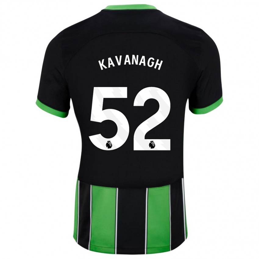 Enfant Maillot Leigh Kavanagh #52 Vert Noir Tenues Extérieur 2023/24 T-Shirt Suisse