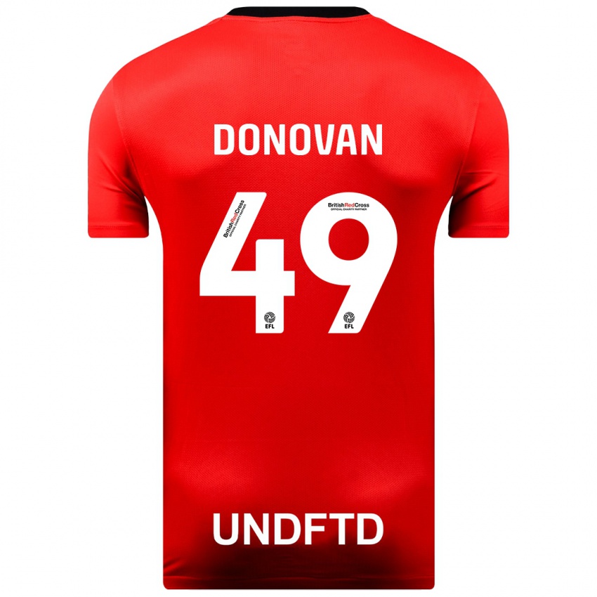 Kinder Romelle Donovan #49 Rot Auswärtstrikot Trikot 2023/24 T-Shirt Schweiz