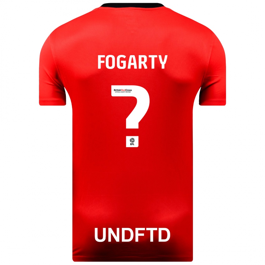 Kinder Tom Fogarty #0 Rot Auswärtstrikot Trikot 2023/24 T-Shirt Schweiz