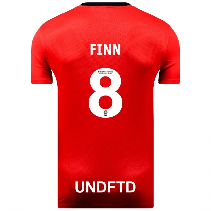 Kinder Jamie Finn #8 Rot Auswärtstrikot Trikot 2023/24 T-Shirt Schweiz