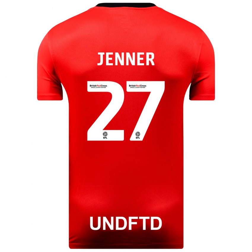 Enfant Maillot Abbi Jenner #27 Rouge Tenues Extérieur 2023/24 T-Shirt Suisse