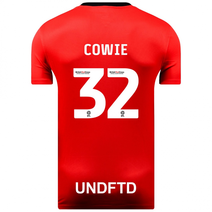 Enfant Maillot Abbie Cowie #32 Rouge Tenues Extérieur 2023/24 T-Shirt Suisse