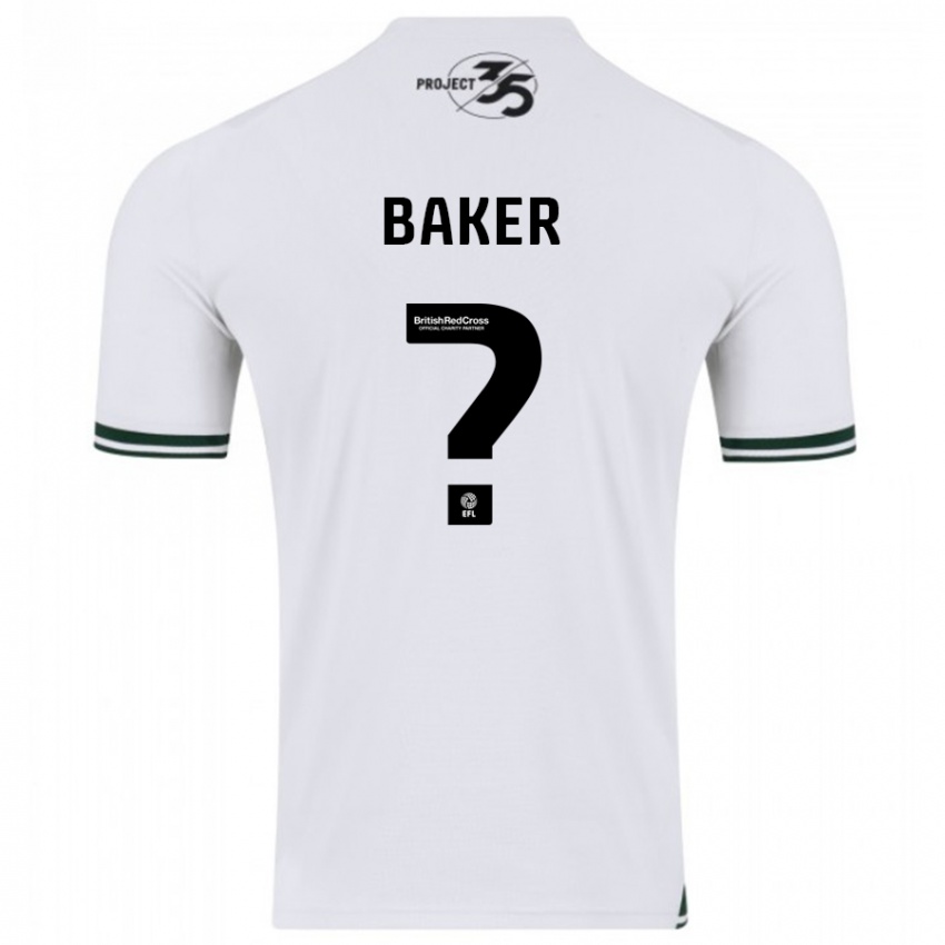 Enfant Maillot Zak Baker #0 Blanc Tenues Extérieur 2023/24 T-Shirt Suisse