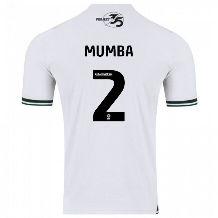 Enfant Maillot Bali Mumba #2 Blanc Tenues Extérieur 2023/24 T-Shirt Suisse