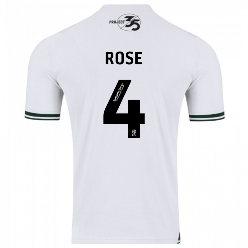 Enfant Maillot Jemma Rose #4 Blanc Tenues Extérieur 2023/24 T-Shirt Suisse