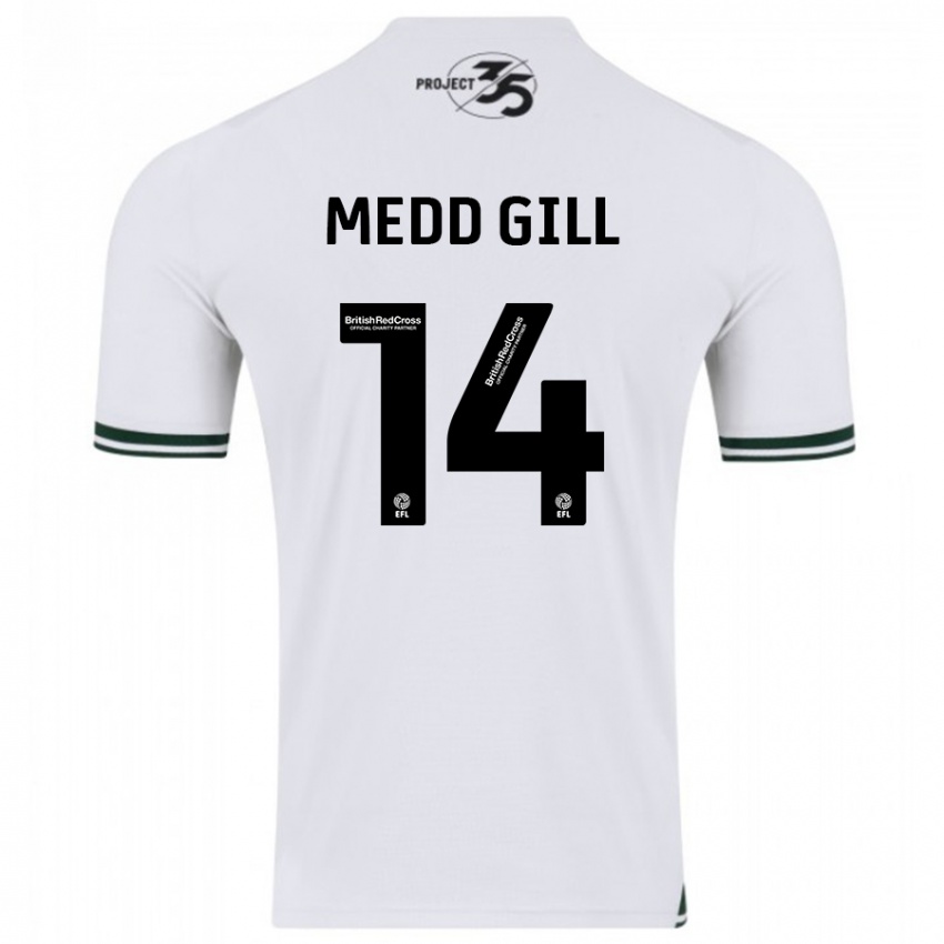 Enfant Maillot Tamsin Medd-Gill #14 Blanc Tenues Extérieur 2023/24 T-Shirt Suisse