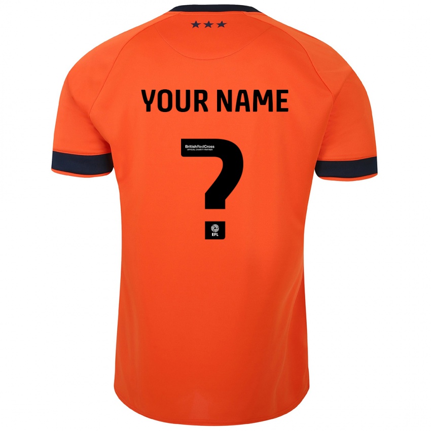 Enfant Maillot Votre Nom #0 Orange Tenues Extérieur 2023/24 T-Shirt Suisse