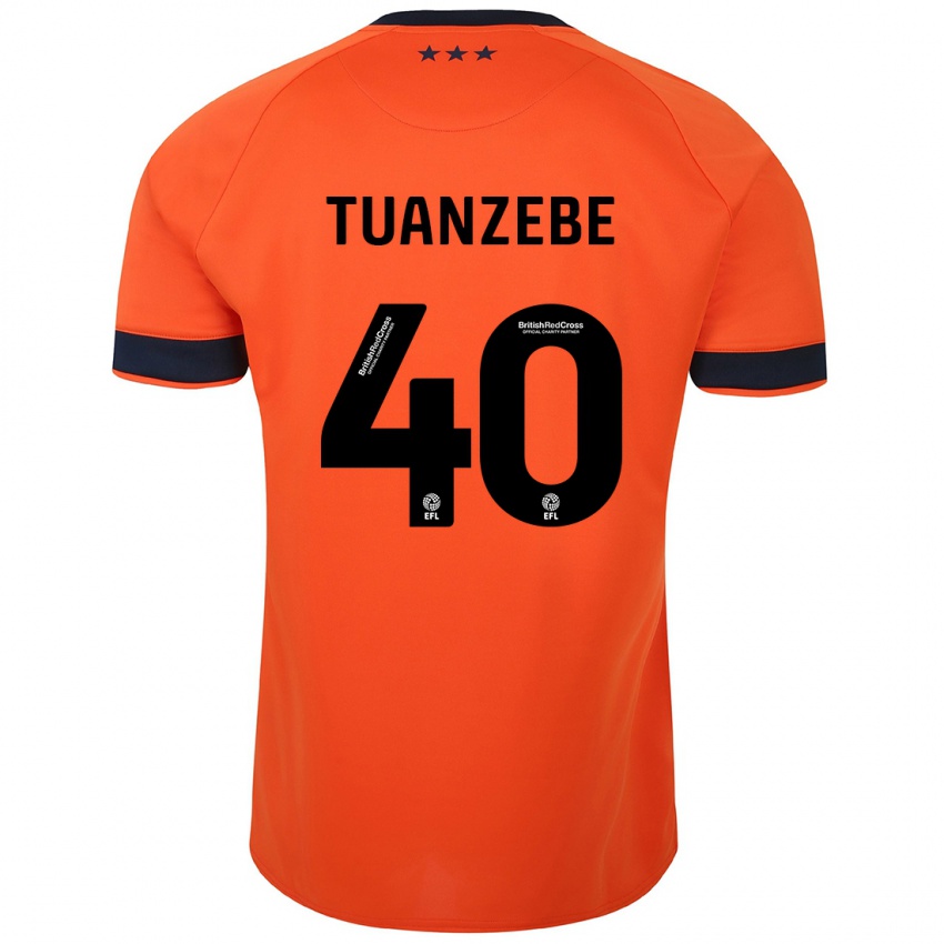 Enfant Maillot Axel Tuanzebe #40 Orange Tenues Extérieur 2023/24 T-Shirt Suisse