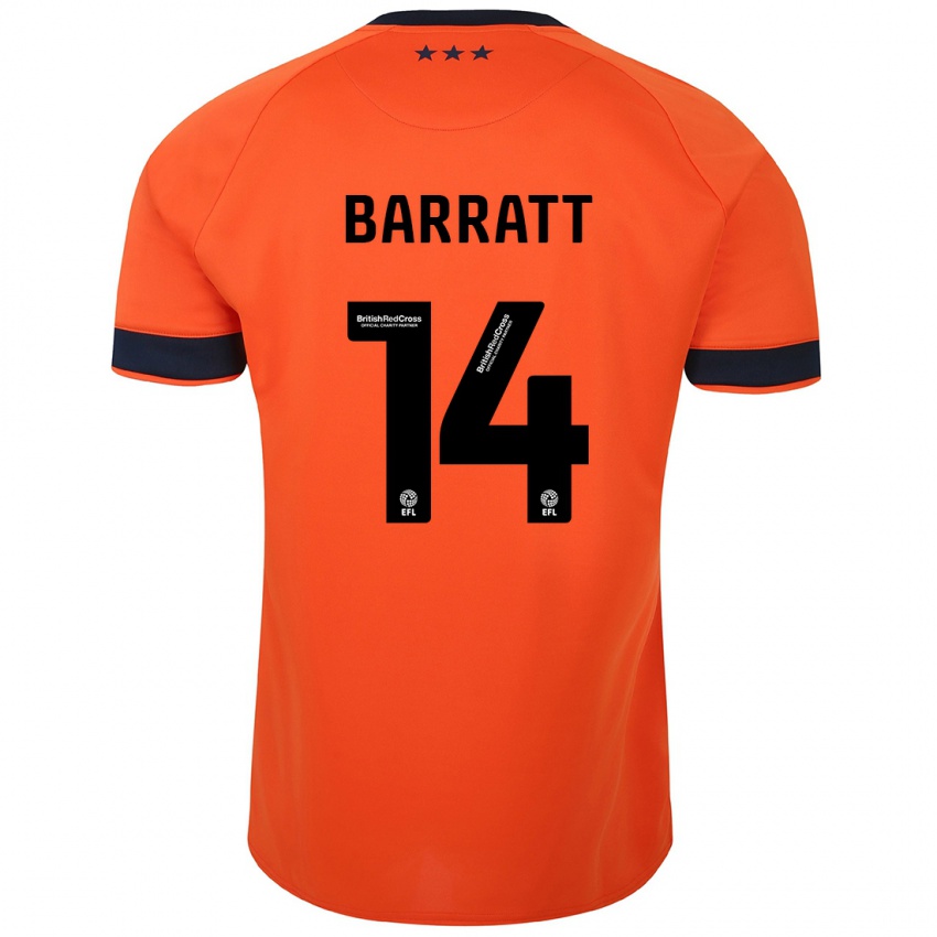Kinder Zoe Barratt #14 Orangefarben Auswärtstrikot Trikot 2023/24 T-Shirt Schweiz