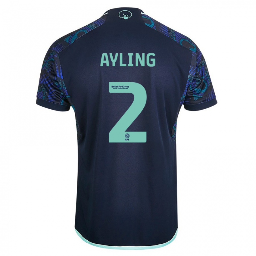 Enfant Maillot Luke Ayling #2 Bleu Tenues Extérieur 2023/24 T-Shirt Suisse