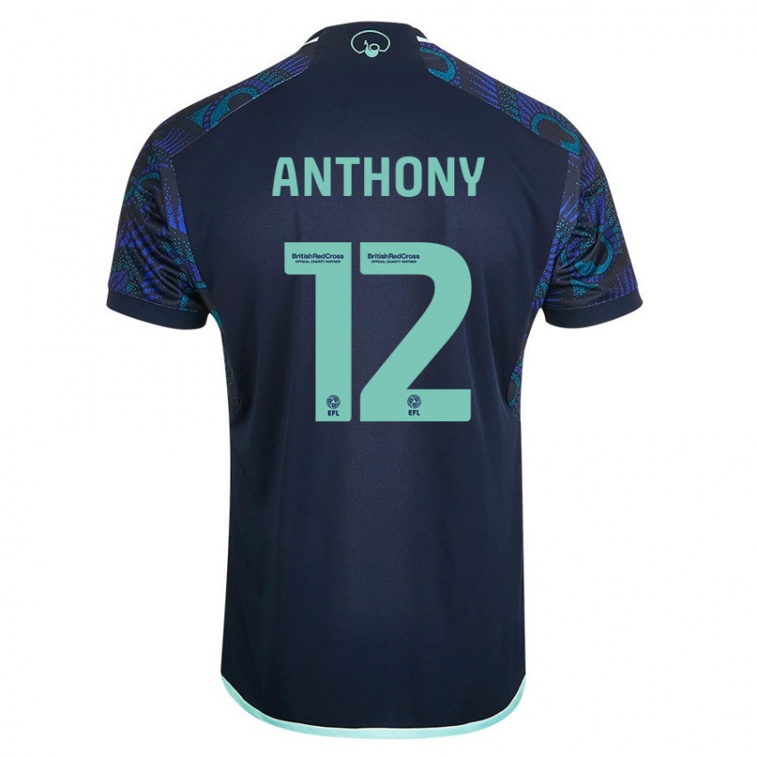 Enfant Maillot Jaidon Anthony #12 Bleu Tenues Extérieur 2023/24 T-Shirt Suisse