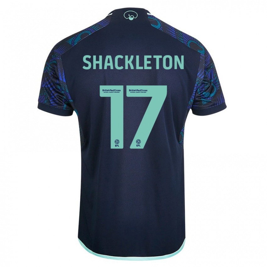 Enfant Maillot Jamie Shackleton #17 Bleu Tenues Extérieur 2023/24 T-Shirt Suisse
