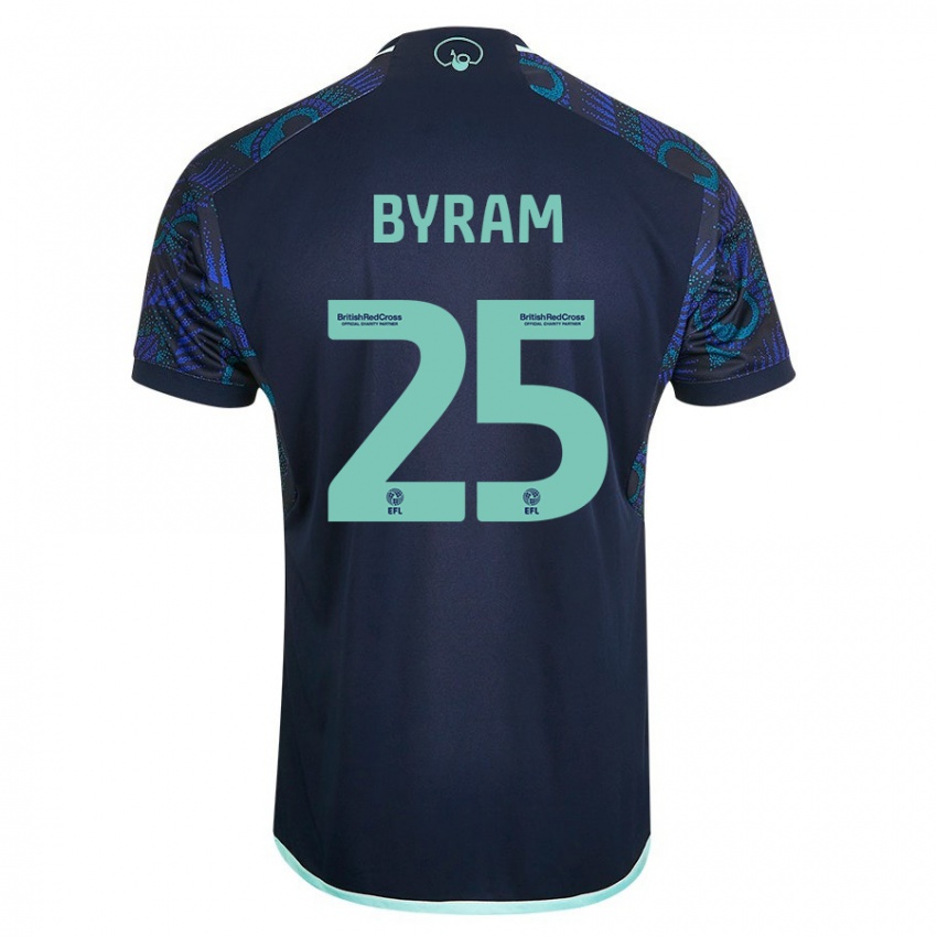 Enfant Maillot Sam Byram #25 Bleu Tenues Extérieur 2023/24 T-Shirt Suisse