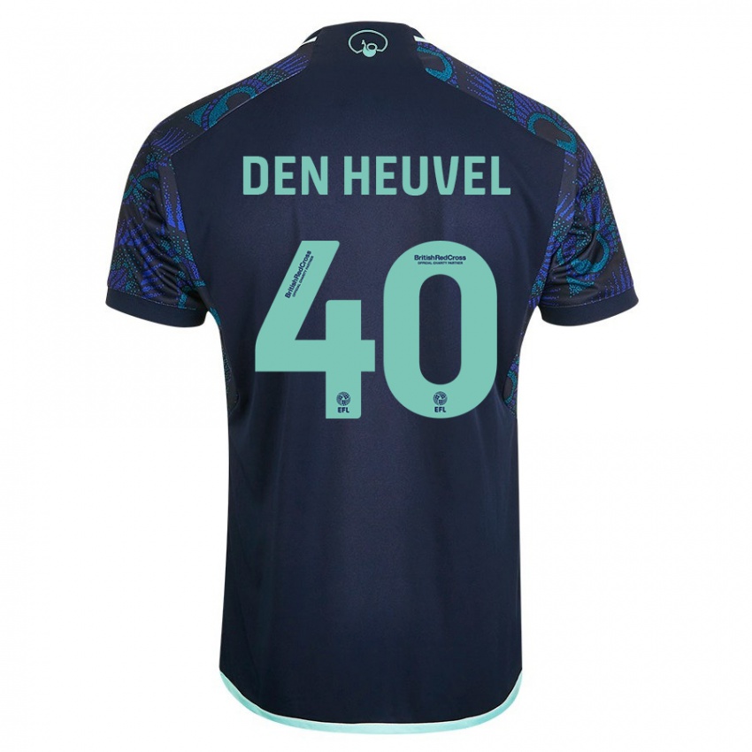 Enfant Maillot Dani Van Den Heuvel #40 Bleu Tenues Extérieur 2023/24 T-Shirt Suisse