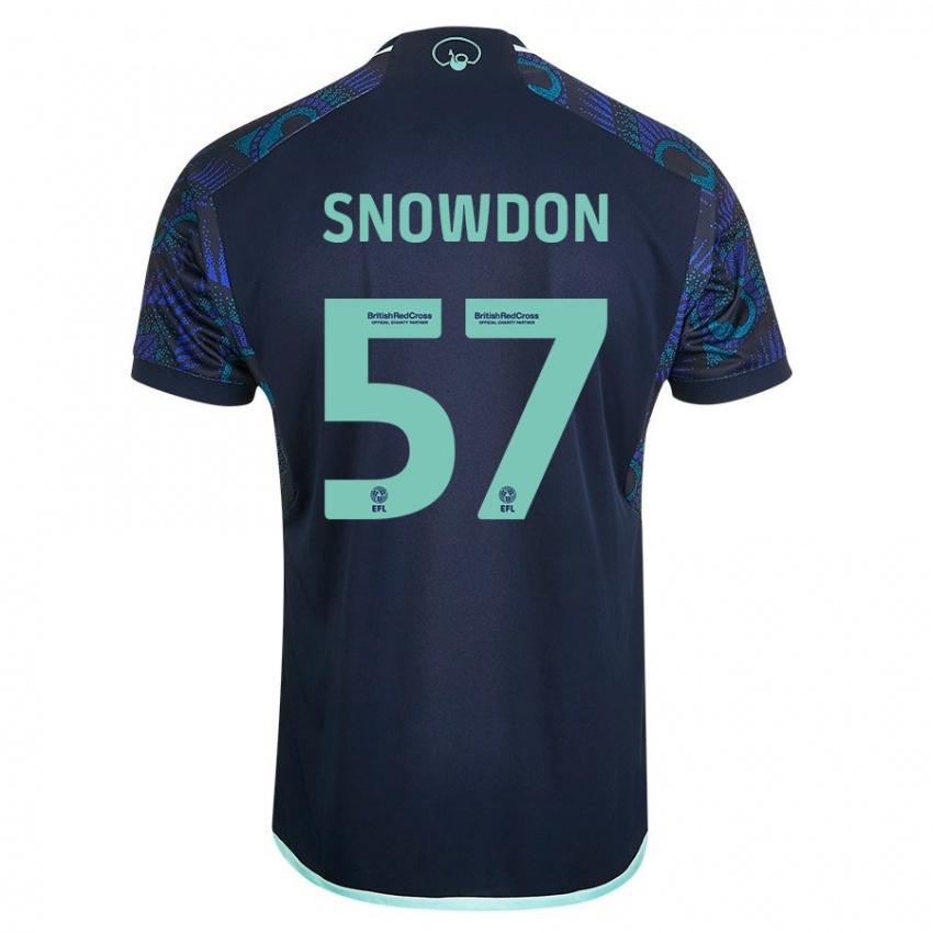 Enfant Maillot Joe Snowdon #57 Bleu Tenues Extérieur 2023/24 T-Shirt Suisse