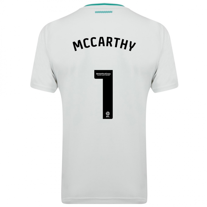 Enfant Maillot Alex Mccarthy #1 Blanc Tenues Extérieur 2023/24 T-Shirt Suisse