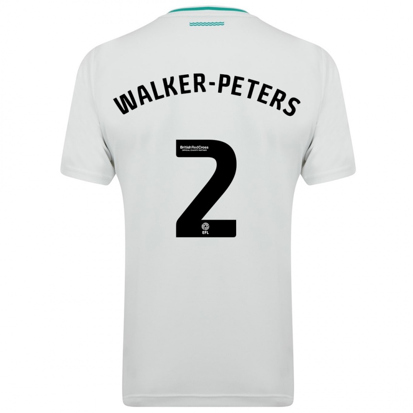 Kinder Kyle Walker-Peters #2 Weiß Auswärtstrikot Trikot 2023/24 T-Shirt Schweiz