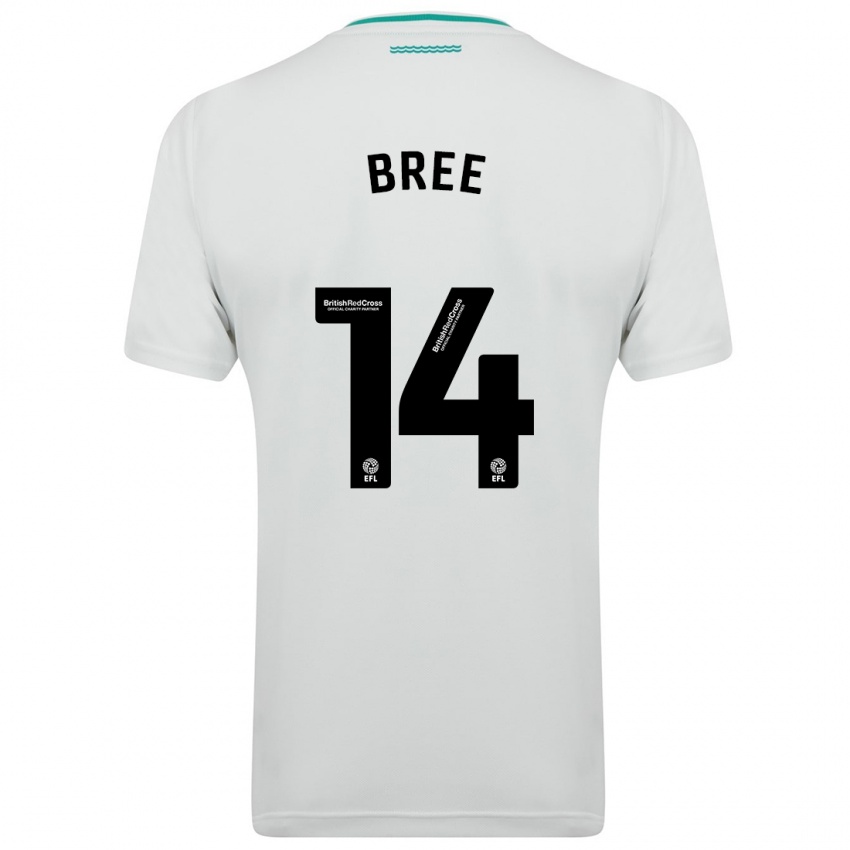Enfant Maillot James Bree #14 Blanc Tenues Extérieur 2023/24 T-Shirt Suisse