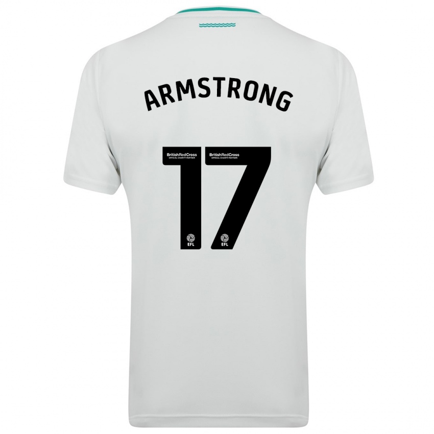Enfant Maillot Stuart Armstrong #17 Blanc Tenues Extérieur 2023/24 T-Shirt Suisse