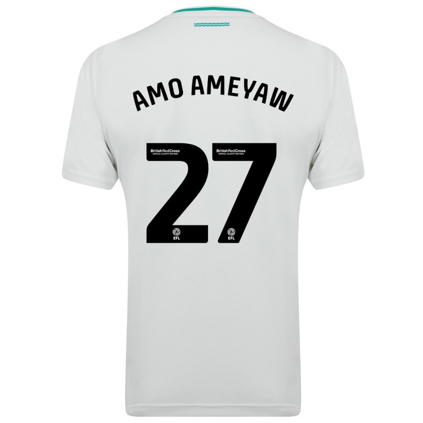 Enfant Maillot Samuel Amo-Ameyaw #27 Blanc Tenues Extérieur 2023/24 T-Shirt Suisse
