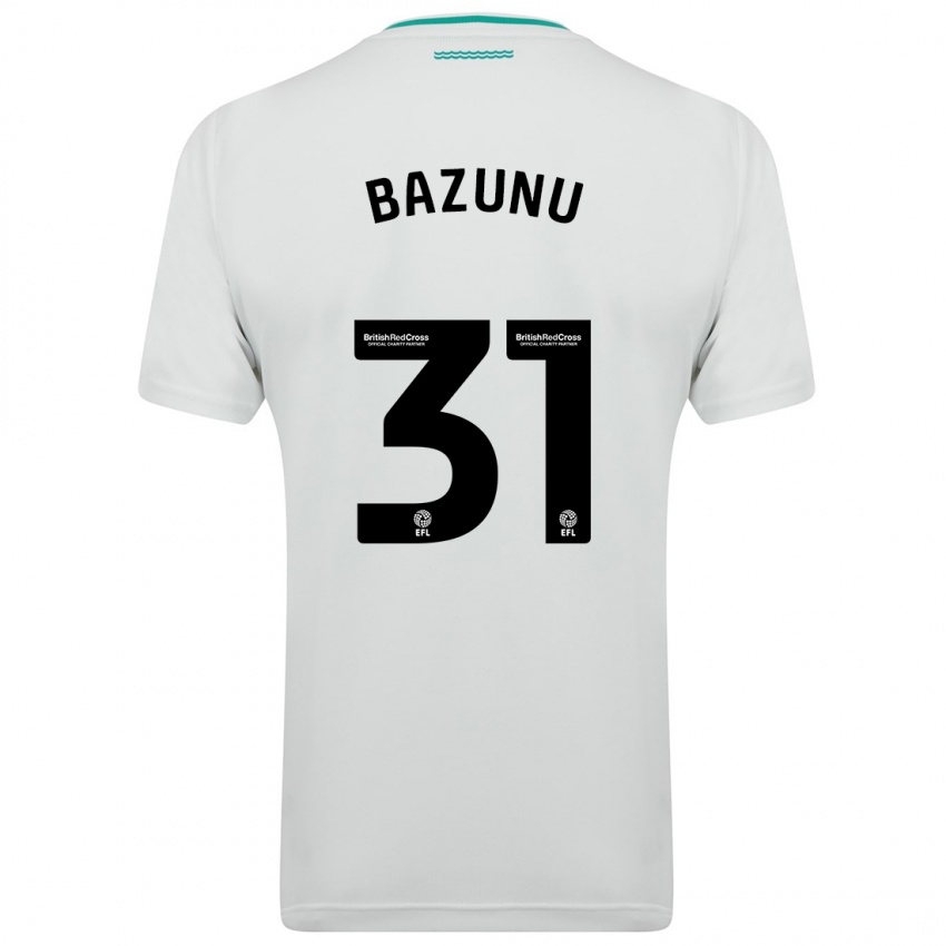 Enfant Maillot Gavin Bazunu #31 Blanc Tenues Extérieur 2023/24 T-Shirt Suisse